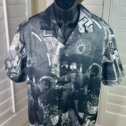 Nike Air Jordan Printed Camp Short Sleeve Button Shirt - FV7311-133 - Men’s Size Medium - New w/Tags