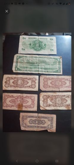 Vintage Foreign Banknote Collection Lot