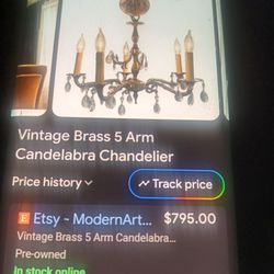 Made In Spain Antique Chandelier 