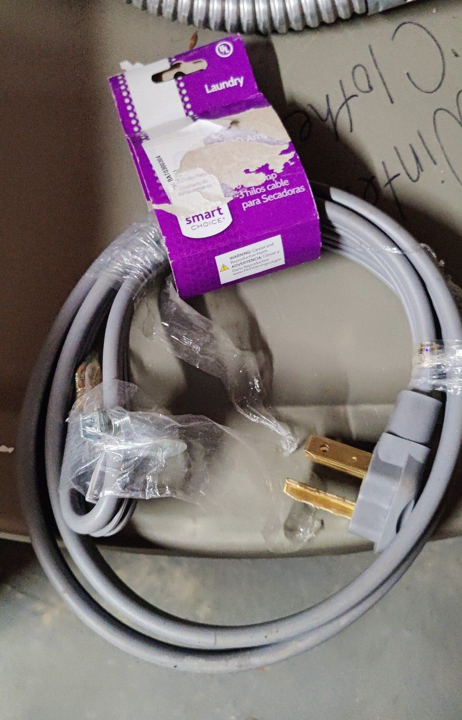 New Dryer Appliance Power Cord 3 Prong