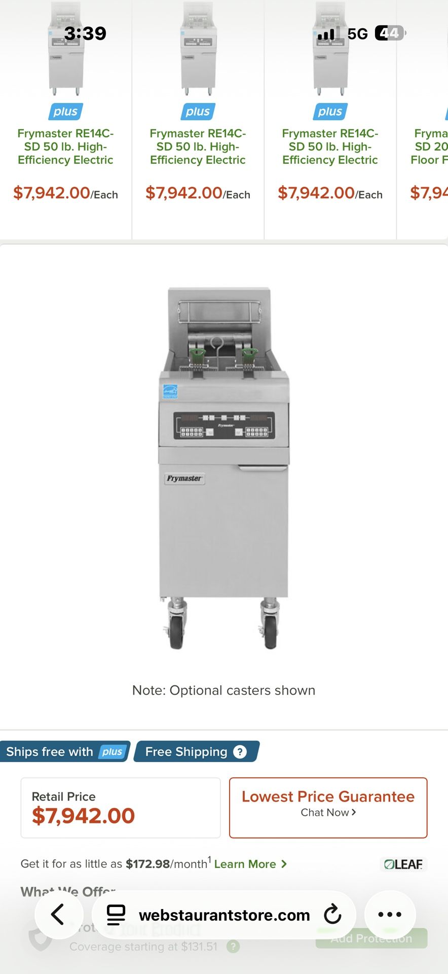 Used Frymaster Fryer OBO