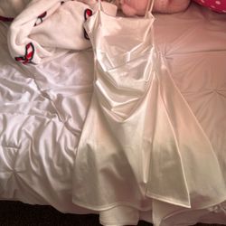 windsor white silk dress 