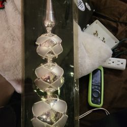 Beautiful  Silver Glass Finial