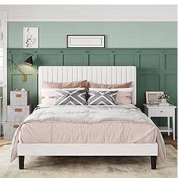 Queen Size Velvet Bedframe New