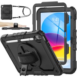 SEYMAC Stock Case For IPad (A16) 11th/10th Generation 11''/10.9'' 2025/2022, Full-Body Drop Protection Case With Screen 