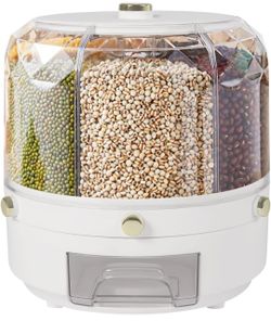 PIOJNYEN Grain Storage Container, Rotating Dispenser