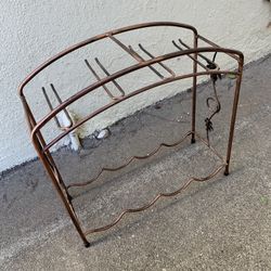 Bronze Wine Rack 16x6” 16” H