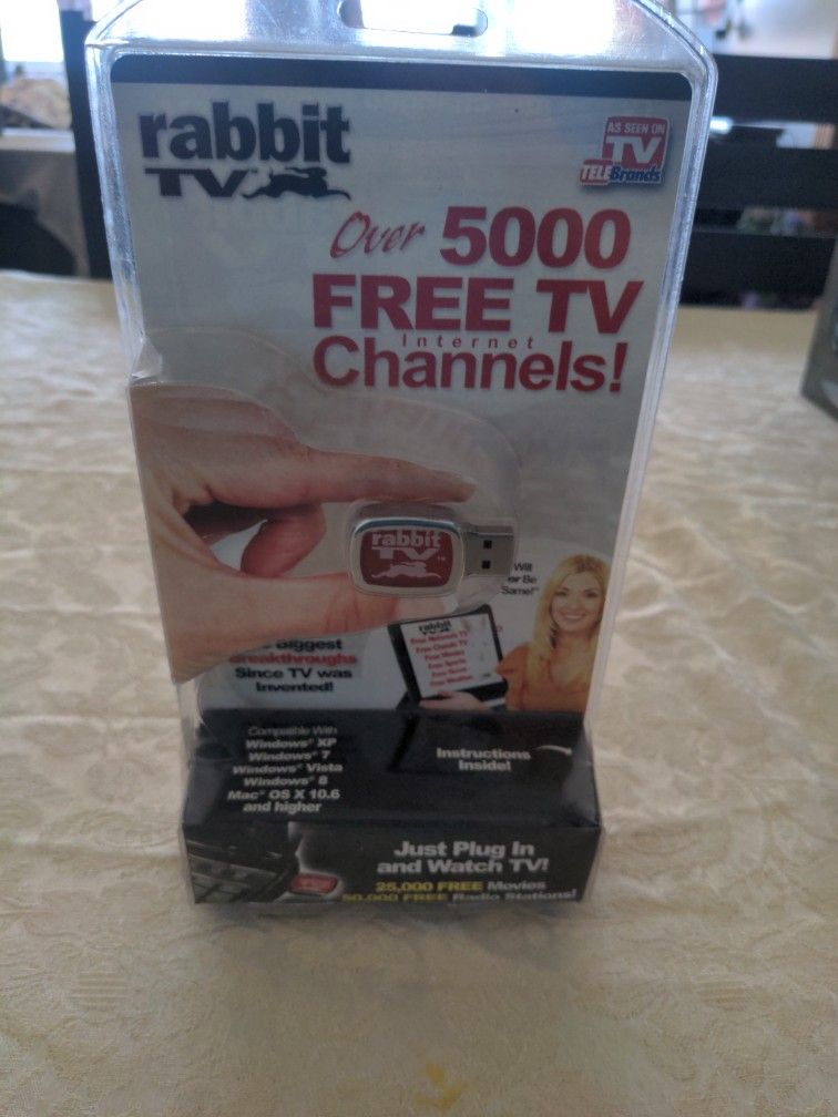 Rabbits TV Over 5,000 Free TV Internet Channels New.