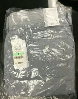 Style & Co. Cuffed-Hem Capri Cargo Pants 8 Titanium Grey