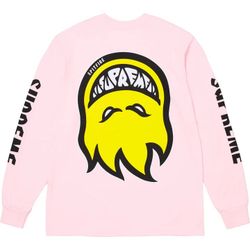 Supreme Spitfire Long sleeve Shirt XL Light Pink Yellow
