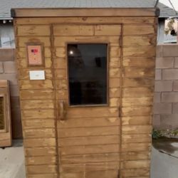 Wooden Sauna – Works, Needs Some TLC 
