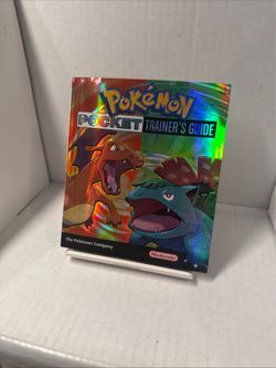 vintage pokemon game boy holo graphic trainer guide book