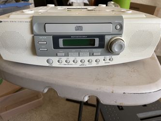 Under the counter radio, and CD player