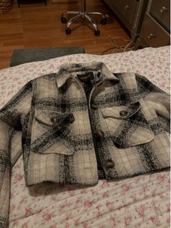 Black and white jacket