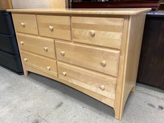 RAGAZZI Natural Wood 7-Drawer Dresser