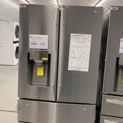 27.8 cu. ft. 4 Door French Door Smart Refrigerator with 2 Freezer Drawers and Wi-Fi Enabled in Stainless Steel