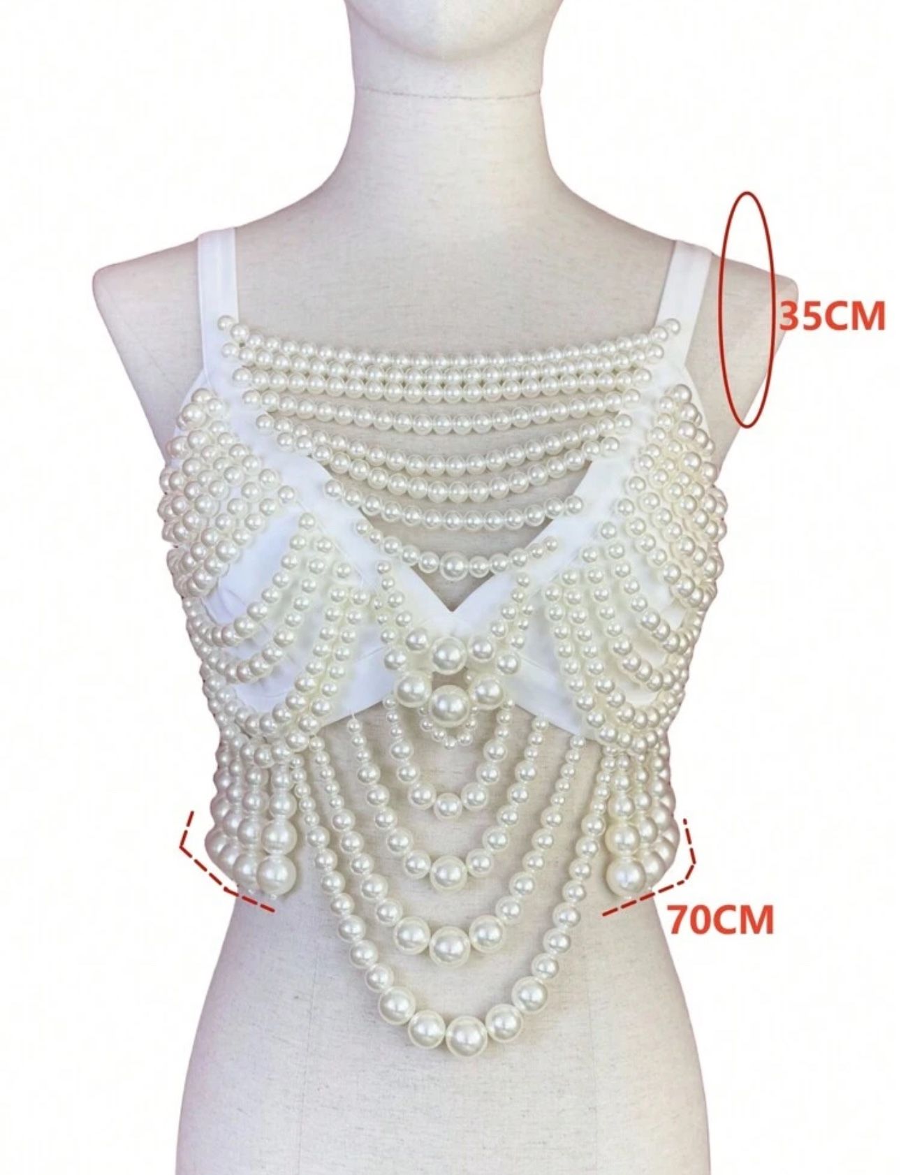 Luxury Crystal Silver Necklace For Bridal Exaggerated Jewelry For Party Accessories Handmade Luxury Layered Pearl Women's Camisole Top Hand Knotted Fa