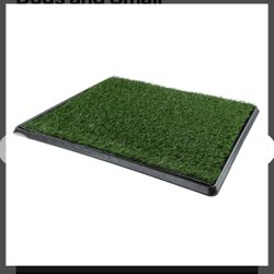Artificial Grass Puppy Pee Pad for Dogs and Small Pets - 20x25 Reusable 4-Layer Training Potty Pad with Tray - Dog House and Pet Supplies by PETMAKER