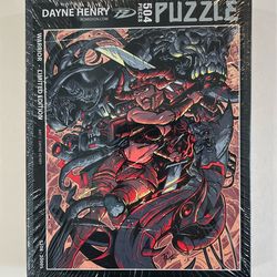 WARRIOR Secret Puzzle Club 504 Pieces Jigsaw Dayne Henry Art Limited Edition #/64 COA