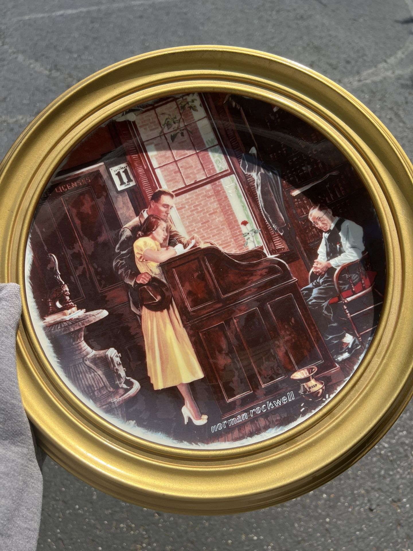 Norman Rockwell Dish