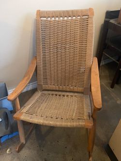 Rare wood rocking chair
