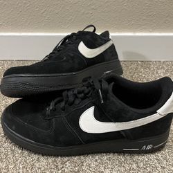 Nike Air Force 1'07 LE Black Suede Size 10 Mens