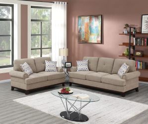 Sofa & Loveseat Set– Beige Color