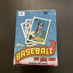 1989 Topps Baseball Wax Box 36 Pks Brand New 