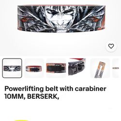 Powerlifting belt with carabiner 10MM, BERSERK, size L