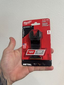 Milwaukee 1-3/8 in. Carbide Universal Fit Extreme Wood and Metal Cutting Multi-Tool Oscillating Blade (5-Pack)