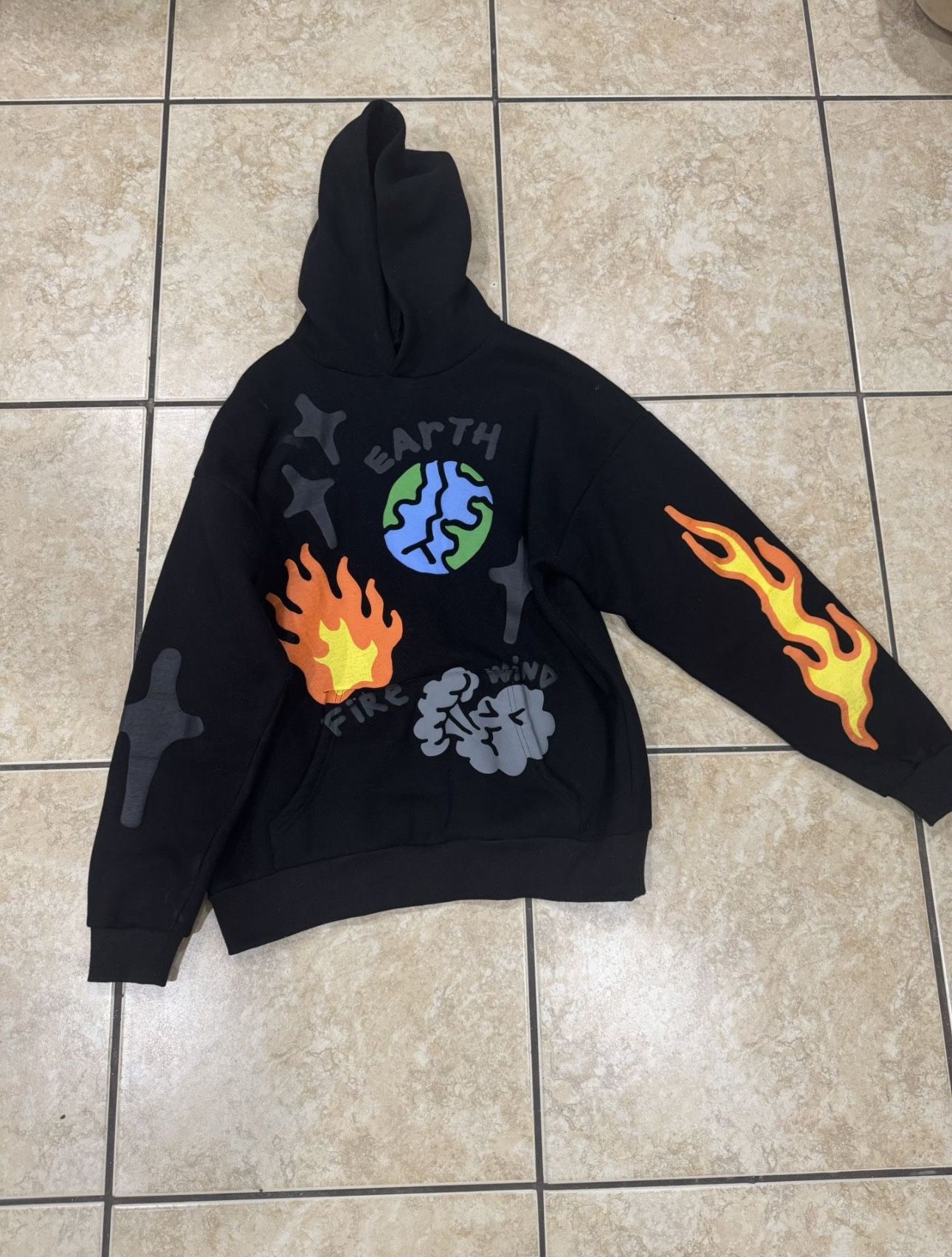 Black Designed Hoodie