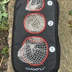 Basketball game has 4 sizes nets folds for easy storage no balls included 