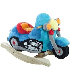 Rockabye Lil' Biker Motorcycle Toddler Rocker