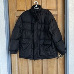 Hugo Boss Sport Original Down Puffer Jacket Black Men’s XL Vtg Y2K BOSS Coat