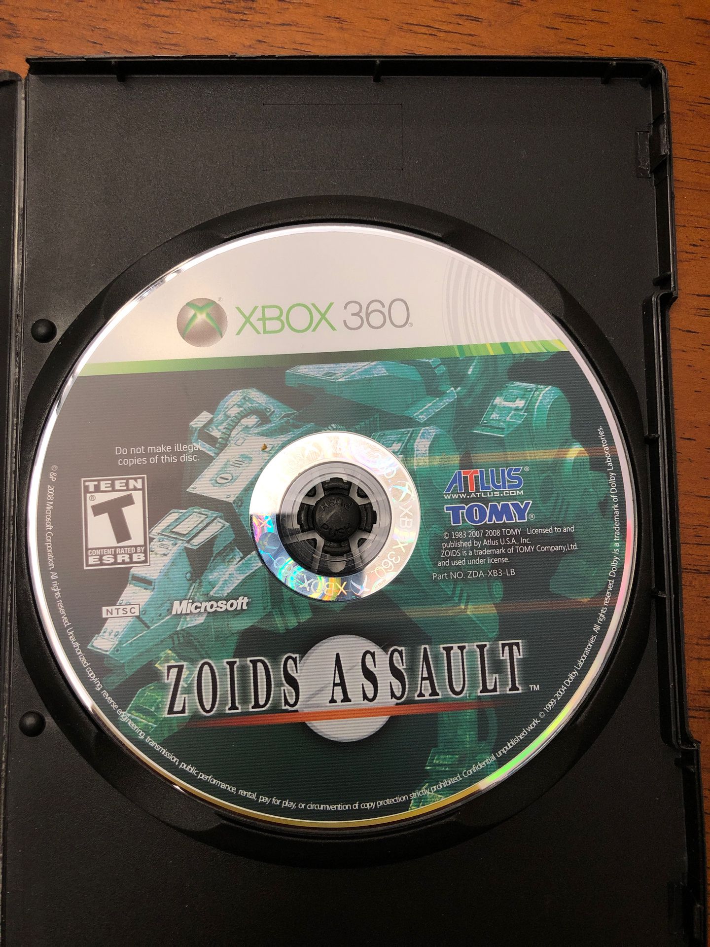 Zoids Assault Xbox 360 game