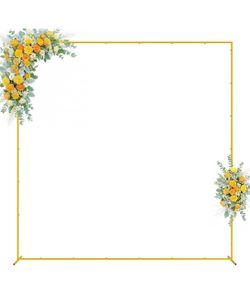Square backdrop arch stand, 8ft X 8ft, Gold balloon wedding arch stand, NEW
