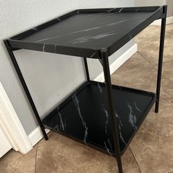  20” X 20” Black End Table