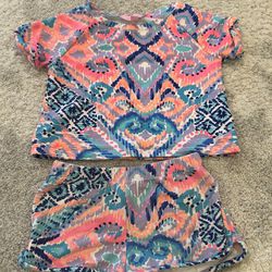 Lily Pulitzer Summer Kids Girls Top and Shorts S (4-5)
