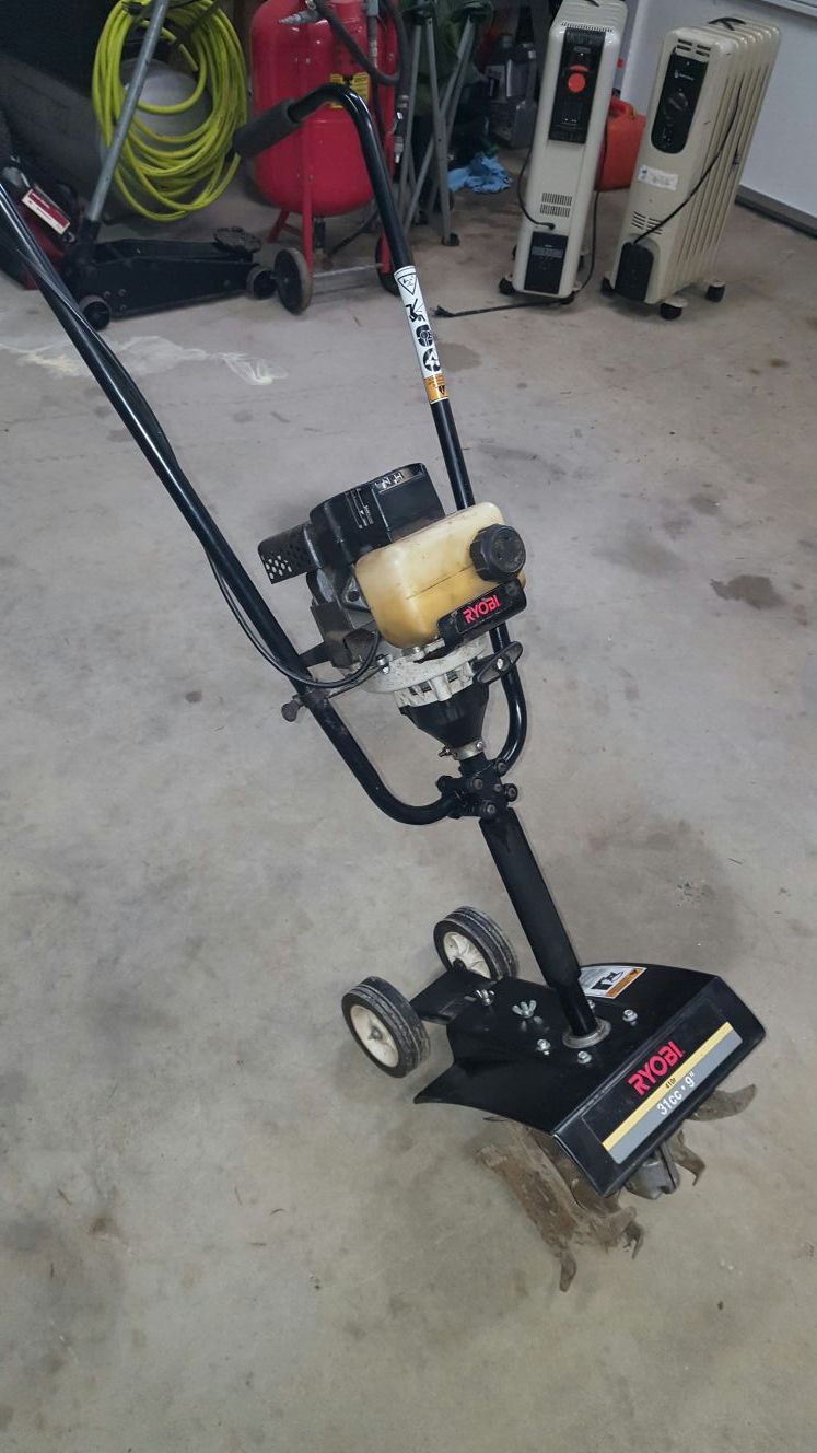 Ryobi cultivator tiller 9 inch 31cc 2 stroke