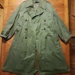 Us Military Overcoat, Trench Coat Parka. Wool Liner