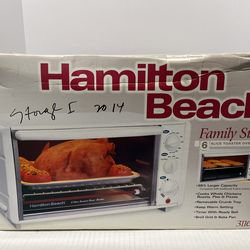 Hamilton Beach 6 slice oven/broiler model#31160.