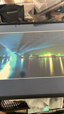 Bay bridge framed photo