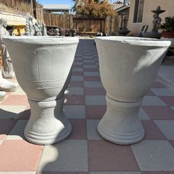 New Flower Pots Made Out Of Cement Perfect Gift 