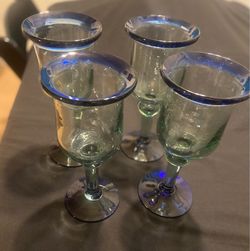 Set of 4 Hand Blown Glasses
