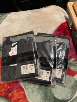 *3 Black Reflective Safety Vest Size (S)