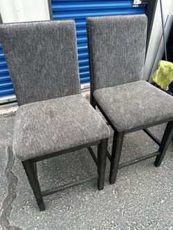 2 Grey High Chairs
