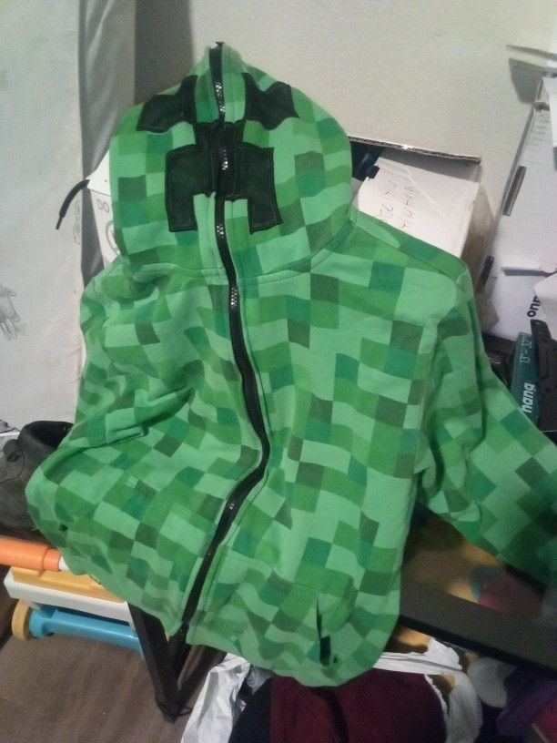 Minecraft Creeper Zip Up