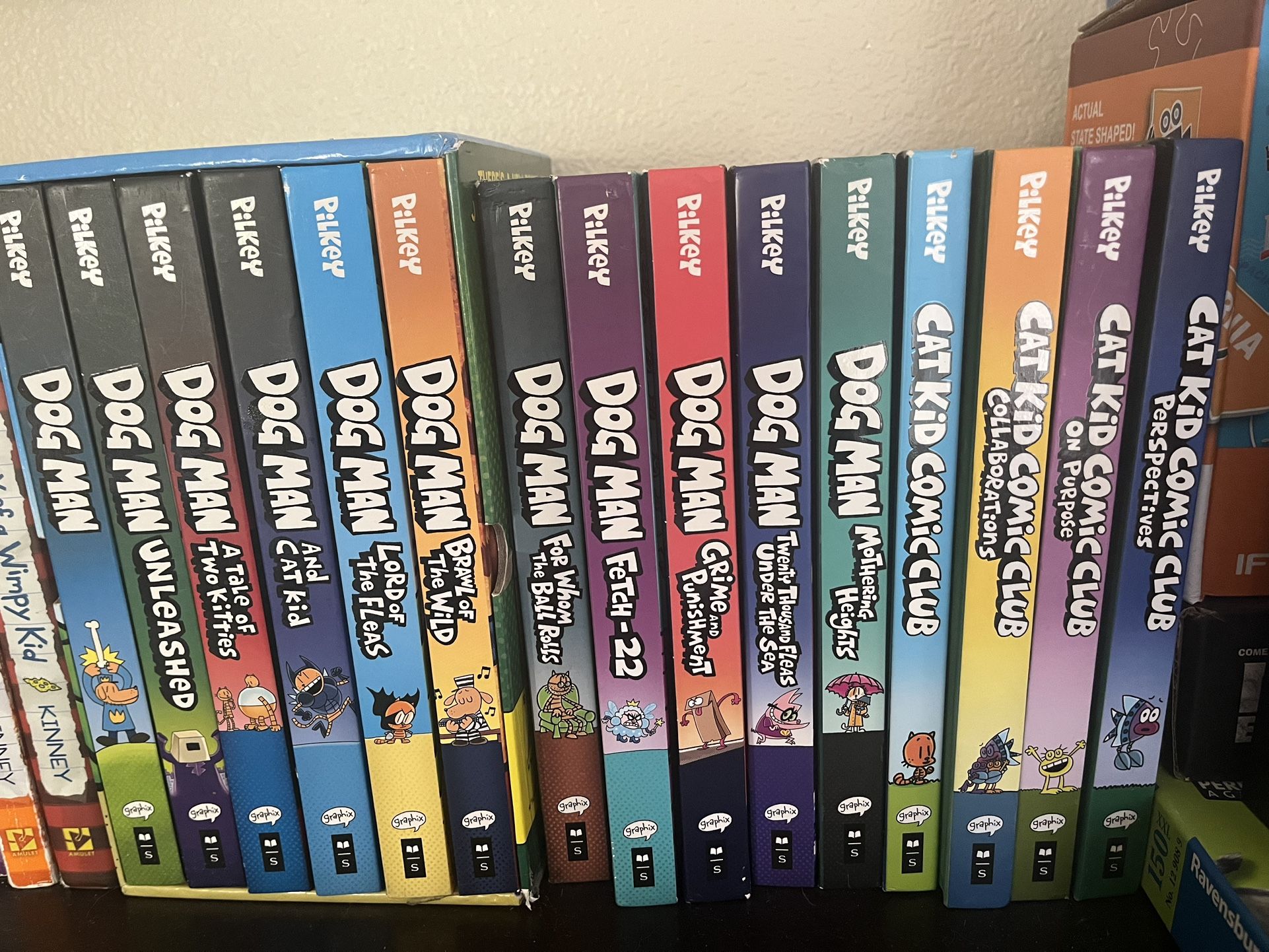 Dog Man & Cat Kid Books