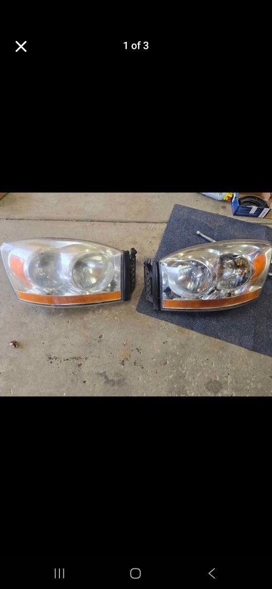 3rd Gen Ram 1500 Headlights Original