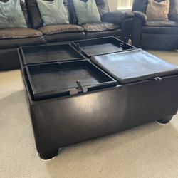 FREE - Storage Ottoman + Coffee Table 